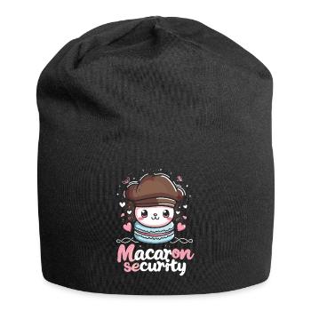 Macaron lovers Macaron Baker - Jersey Beanie - black - Front