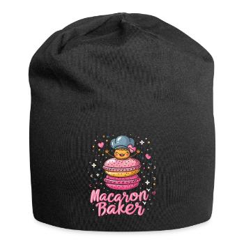 Macaron lovers Macaron Baker - Jersey Beanie - black - Front