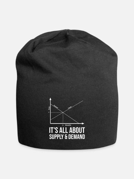 Tout est une question d’offre et de demande - Bonnet en jersey - noir