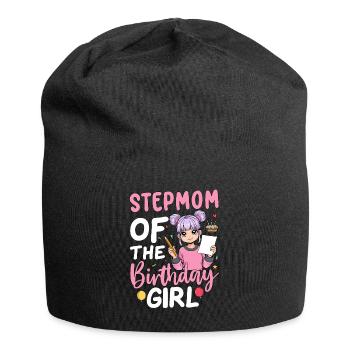Belle-mère de la fille d’anniversaire - Bonnet en jersey - noir - Devant