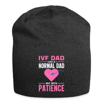 Vitro Fertilization IVF - Jersey Beanie - charcoal grey - Front