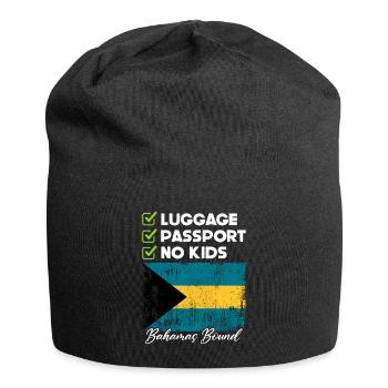 Bahamas Île des Caraïbes Cadeau d’été de l’Atlantique - Bonnet en jersey - noir - Devant