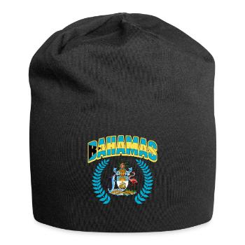 Bahamas Île des Caraïbes Cadeau d’été de l’Atlantique - Bonnet en jersey - noir - Devant