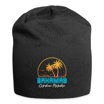 Bahamas Île des Caraïbes Cadeau d’été de l’Atlantique - Bonnet en jersey - noir - Devant