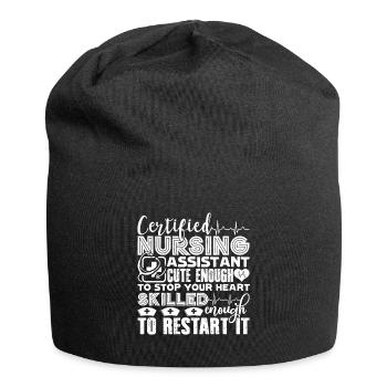 CNA Skilled CNA - Jersey Beanie - black - Front