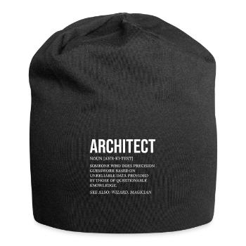 Architecte : Suppositions précises, peu fiable - Bonnet en jersey - noir - Devant