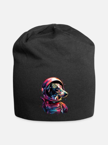 Whippet - Jersey-Beanie - Schwarz