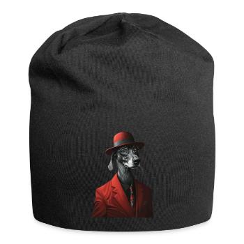 Windhund - Jersey-Beanie - Schwarz - Vorne