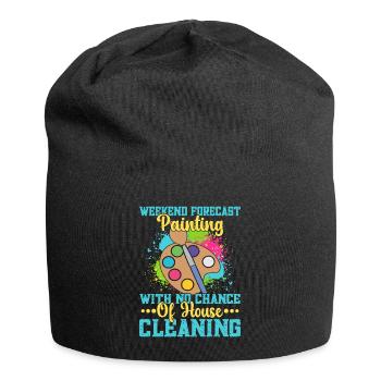 Artist Painter Graphic Weekend Painting Art Gift - Jersey-Beanie - Schwarz - Vorne