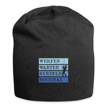 Angler WERFEN WARTEN KURBELN NOCHMAL Lustiges - Jersey-Beanie - Schwarz - Vorne