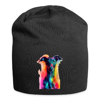 Windhund - Jersey-Beanie - Schwarz - Vorne