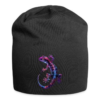 Gecko - Jersey-Beanie - Schwarz - Vorne