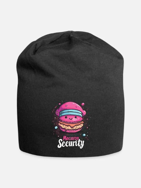 Macaron-liebhaber Macaron Baker - Jersey-Beanie - Schwarz