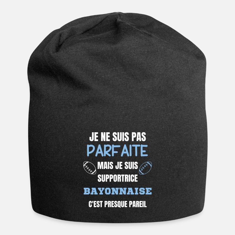 Supportrice Bayonnaise Parfaite Rugby - Bonnet en jersey - noir