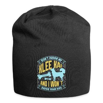 Alaskan Klee Kai - Jersey-Beanie - Schwarz - Vorne