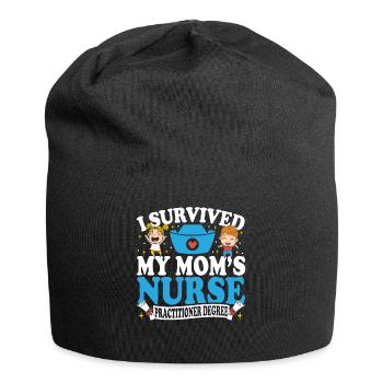 Gesundheitswesen Krankenschwester Mutter - Jersey-Beanie - Schwarz - Vorne