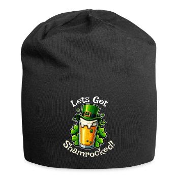 Let’s Get Shamrocked – Lustiges St. Patrick’s Day - Jersey-Beanie - Schwarz - Vorne