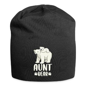 Aunt Bear - Jersey-Beanie - Schwarz - Vorne