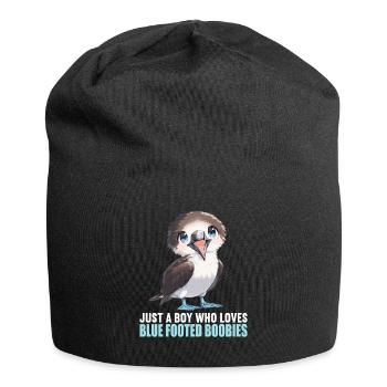 Blue-footed booby - Jersey Beanie - black - Front