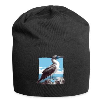 Fou à pieds bleus - Bonnet en jersey - noir - Devant