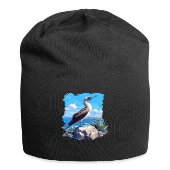 Fou à pieds bleus - Bonnet en jersey - noir - Devant