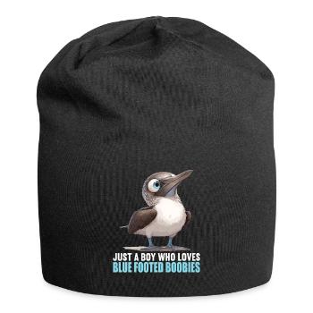 Fou à pieds bleus - Bonnet en jersey - noir - Devant