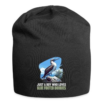 Fou à pieds bleus - Bonnet en jersey - noir - Devant