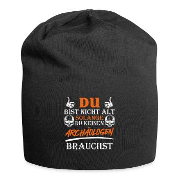 Opi DU BIST ERST ALT WENN DU EINEN ARCHEÄOLOGEN - Jersey-Beanie - Schwarz - Vorne