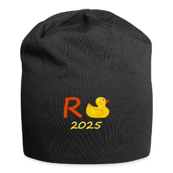Canard Pension 2025 Pension Retraite Grand-père Mamie Retraité - Bonnet en jersey - noir - Devant