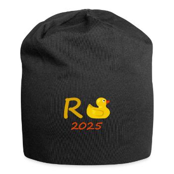 Canard Pension 2025 Pension Retraite Grand-père Mamie Retraité - Bonnet en jersey - noir - Devant