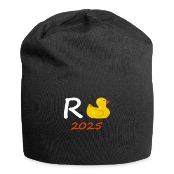 Canard Pension 2025 Pension Retraite Grand-père Mamie Retraité - Bonnet en jersey - noir - Devant