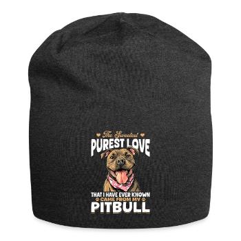 Propriétaire de chien Pitbull Terrier - Bonnet en jersey - charbon - Devant