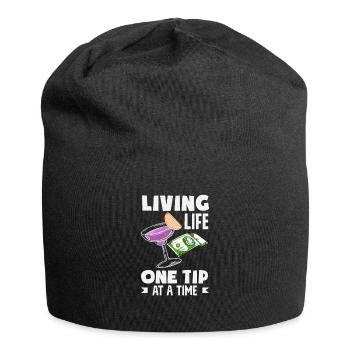 Lustiger Barkeeper Spruch Barkeeper Geschenk - Jersey-Beanie - Schwarz - Vorne