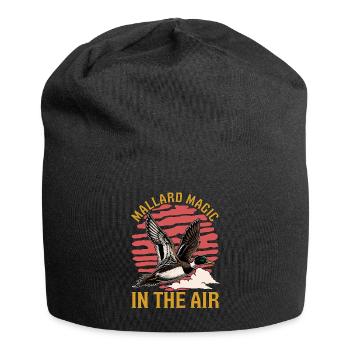 Mallard Magic In The Air Water Bird Mallard Duck - Jersey Beanie - black - Front