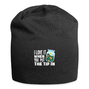 Lustiger Barkeeper Spruch Barkeeper Geschenk - Jersey-Beanie - Schwarz - Vorne