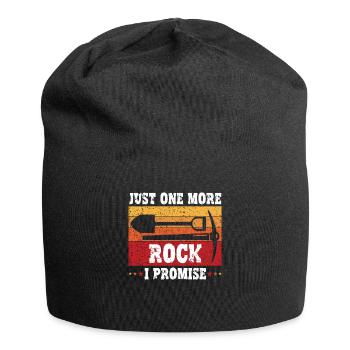 Juste un rocher de plus, je vous promets humoristique - Bonnet en jersey - noir - Devant