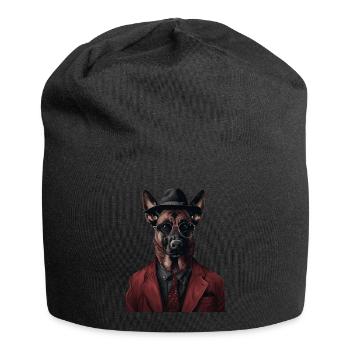 Belgischer Malinois - Jersey-Beanie - Schwarz - Vorne