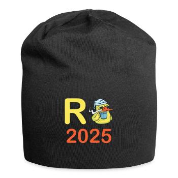 Ente Rente 2025 Pension Ruhestand Opa Oma Rentner - Jersey-Beanie - Schwarz - Vorne
