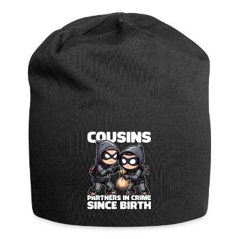 COUSINS PARTNERS IN CRIME SINCE BIRTH - Jersey Beanie - black - Front