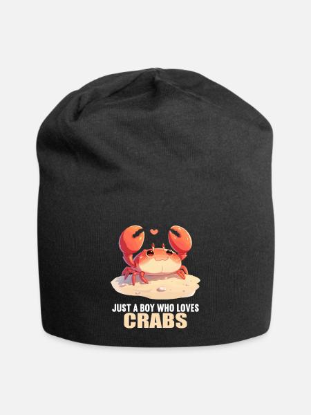 Krabbe Krabben - Jersey-Beanie - Schwarz