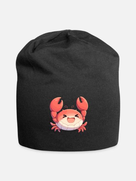 Krabbe Krabben - Jersey-Beanie - Schwarz