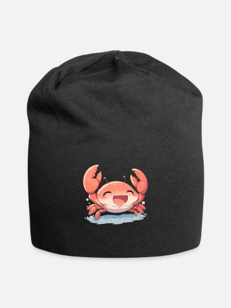 Krabbe Krabben - Jersey-Beanie - Schwarz
