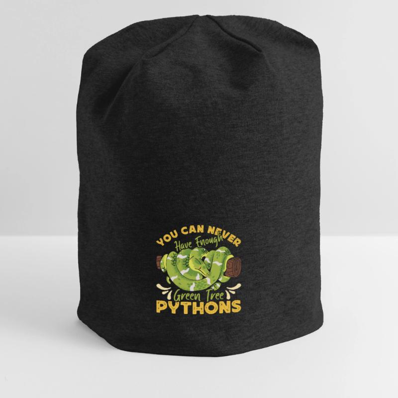 Green Tree Python Jersey Beanie