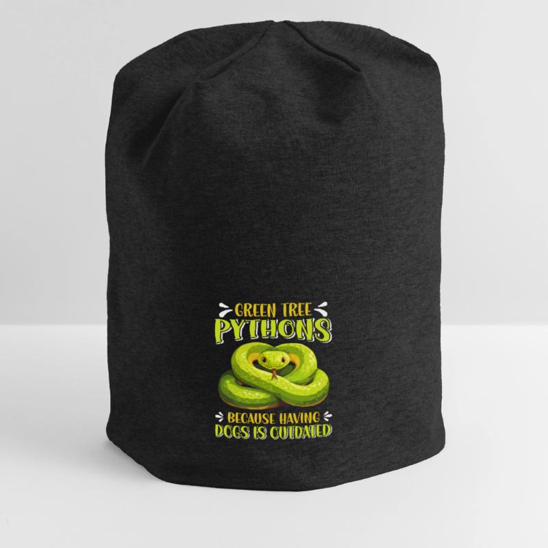 Green Tree Python Jersey Beanie
