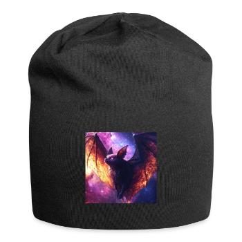 Schläger - Jersey-Beanie - Schwarz - Vorne