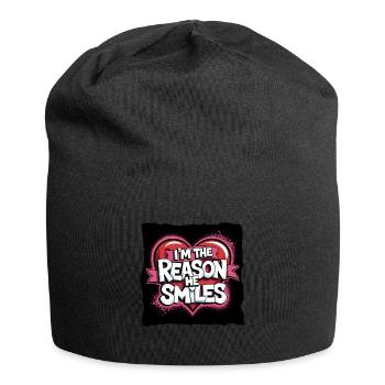 Partner zum Valentinstag fürn Schatz Liebe - Jersey-Beanie - Schwarz - Vorne
