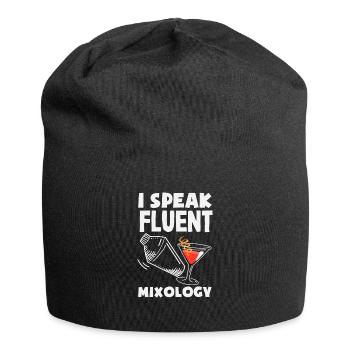 Lustiger Barkeeper Spruch Barkeeper Geschenk - Jersey-Beanie - Schwarz - Vorne