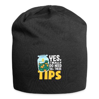 Funny Bartender Saying Bartender Gift - Jersey Beanie - black - Front