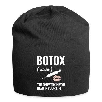 Aesthetic nurse: Botox (noun), - Jersey Beanie - black - Front