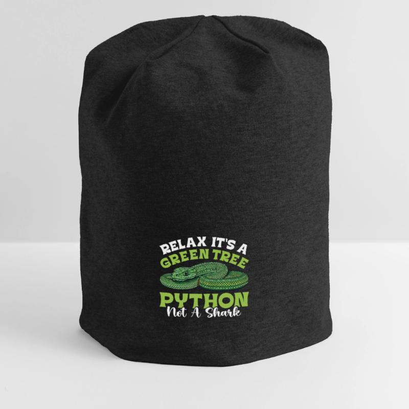 Green Tree Python Jersey Beanie